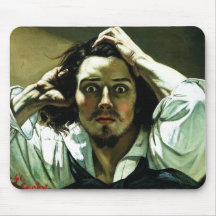 Courbet The Desperate Man Mouse Pad