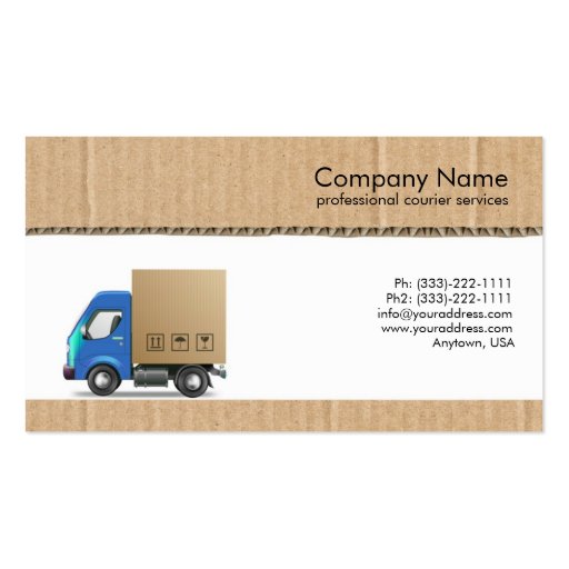 Courier Business Card Templates create your own courier business cards Courier Business Card Templates create your own courier business cards