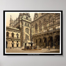 Court House, Hamburg, Germany Posters