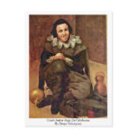 Court Jester Juan De Calabazas By Diego Velazquez Post Card