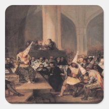 Court of the Inquisition Square Stickers