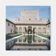 Court of the Myrtles, begun in 1333 Refrigerator Magnet