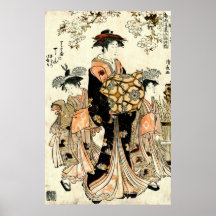 Courtesan Chozan of Chojiya 1783 Posters