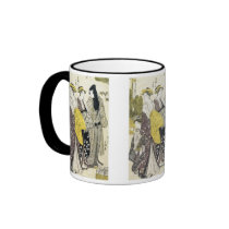 Courtesan on Promenade, Gokyo, 1780s Mug