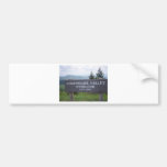 CourtHouse Valley Overlook Sign Bumper Sticker