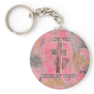 COURT'S CROSS HEART KEY CHAIN by hadleymonster