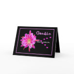 COUSIN Flower Girl Wedding Invitation Hearts cards