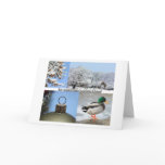 Cousin & Husband wonderful holiday season blue win Greeting Card