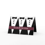COUSIN - Usher Invitation - Tuxes cards