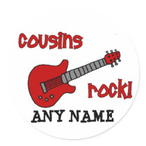 Cousins Rock! with Red Guitar