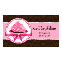 Couture Cupcake Bakery Business Cards