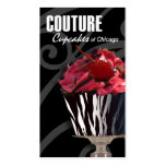 "Couture Cupcakes!" - Fancy Desserts, Pastries business cards