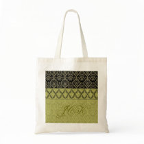 Couture Design II Gold Monogrammed Tote Bags