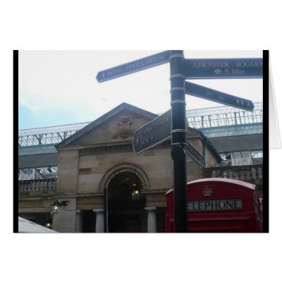 covent garden greeting card by cardart