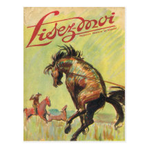 Cover, Lisez-Moi, Cowboy, Rodeo horse Postcard