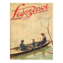 Cover, Lisez-Moi, Family boating trip Postcard