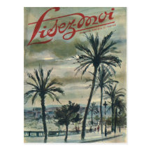 Cover, Lisez-Moi, Palm trees by the Mediterranean Postcard