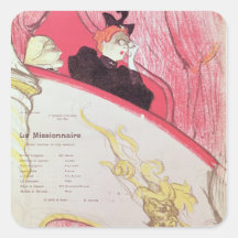 Cover of a programme for 'Le Missionaire' Stickers