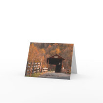 Covered Bridge Note Card
