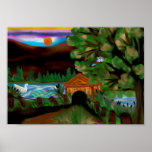Covered Bridge Poster