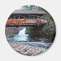 Covered Bridge Refrigerator Magnets
