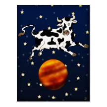 Cow Aims Higher, postcard