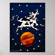Cow Aims Higher, print