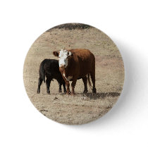 Cow and Baby button