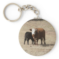 Cow and Baby key chain