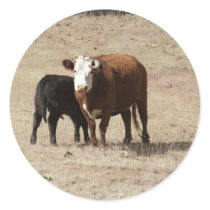 Cow and Baby sticker
