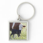 Cow and calf keychain