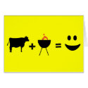 cow bbq happy cards