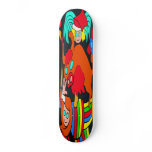 Cow/Bull and Girls Childrens Cartoon, Black Back Skateboards