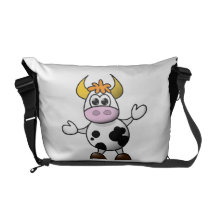 Cow cartoon commuter bag