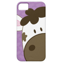 Cow Case-Mate iPhone 5 Case - Purple