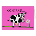 Cow -Congrats....On your New Udders cards