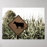 Cow Crossing Print