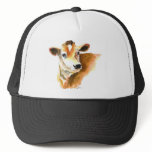 cow face baseball cap hats