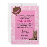 Cow Girl   Birthday Invitation