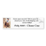 Cow girl pinup bumper sticker bumper stickers