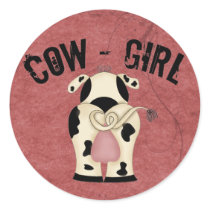 Cow-Girl Stickers