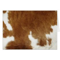 Cow hide greeting cards