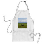 Cow in a field apron