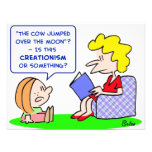 cow jumped over moon creationism personalized invitations