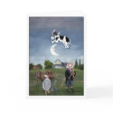 Cow Jumped Over the Moon Card