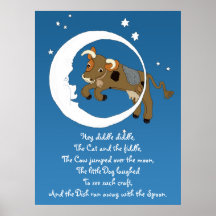 Cow Jumped Over the Moon Posters