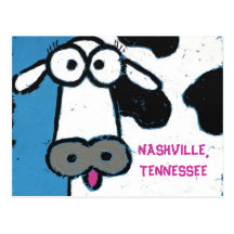 cow, NASHVILLE,TENNESSEE POSTCARD