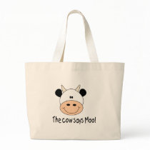 Cow Says Moo Canvas Bag