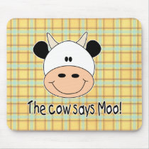 Cow Says Moo Mouse Pads