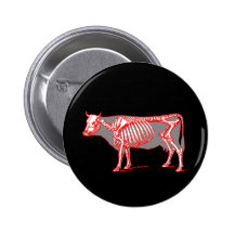 Cow skeleton pin